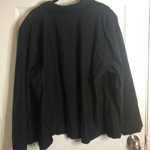 Torrid Plus Size Chic Cutaway Stretch Blazer Black #10425350 Size 3X - Picture 11 of 14